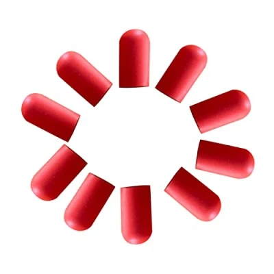 Image de Lot de 10 embouts en silicone pour baguettes batterie Coque protection instruments percussion Pointe silencieuse