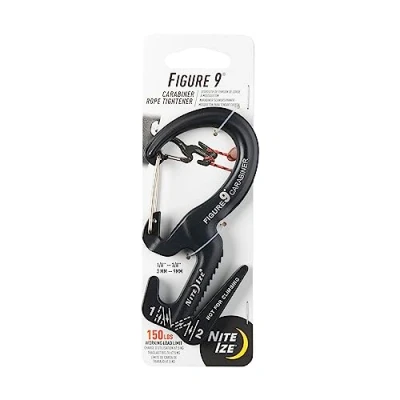 Image de Nite Ize Carabiner Figure 9, L, NI C9L 02 01 Gris Noir