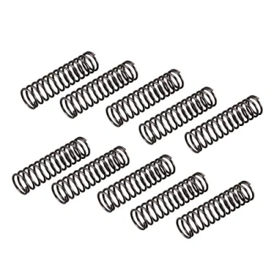Image de sourcing map Ressort de Compression 1.2mm Fil Diamètre, 12mm OD, 45mm Libre Longueur Acier Extension Noir 10Pcs