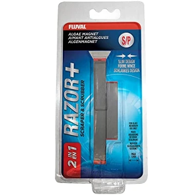 Image de FLUVAL Razor+ 2en1 Algue Magnet Nettoyeur d&#039;Algue pour Aquariophilie Taille S