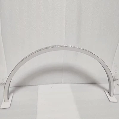 Image de OXFUZZ Lampe Beauté De Bureau Demi Lune à Ongles Intensité Variable LED 30 W avec Luminosité RéGlable en Trois Couleurs 3000 6000 K, Anneau pour Cils,White