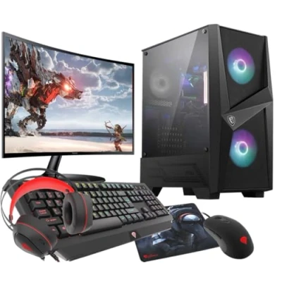 Image de VIST PC Gaming Ryzen 5 3600 RAM 16Go RTX 3050 SSD 1To M.2 WiFi LCD 24 Windows 11 Pro