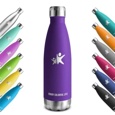 Image de KollyKolla Gourde Isotherme 750ml, Inox, Isolation Double Paroi, Bouteille d&#039;eau Reutilisable, sans BPA, Etanche, Acier Inoxydable, pour Enfant, Adulte, Sport, École, Bureau