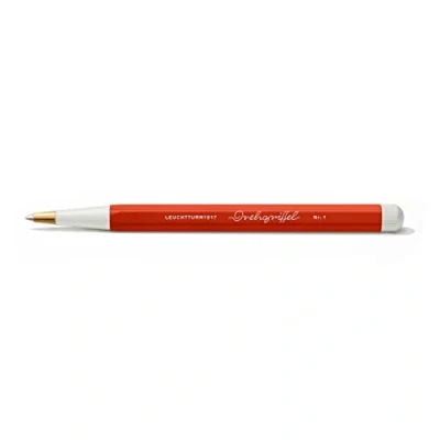 Image de LEUCHTTURM1917 367275 Drehgriffel Nr. 1, Fox Red Stylo à bille avec encre bleue