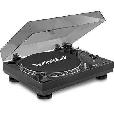Image de TechniSat TECHNIPLAYER LP 300 Platine Vinyle DJ USB Professionnelle (avec Fonction Scratch et de numérisation, Vitesse Rotation : 33/45 TR/Min, entraînement Direct commandé par Quartz)