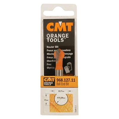 Image de CMT Orange Tools 968,127,11 esferica Fraise hw s d 8 x 11 12,7 57,2 r 6,35