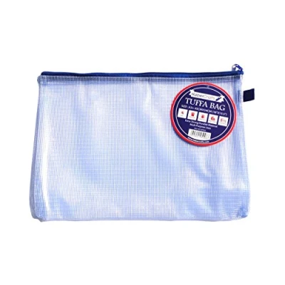 Image de Pochette zippée A3 en plastique transparent avec fermeture éclair Résistante à l&#039;eau Renforcée Pour documents
