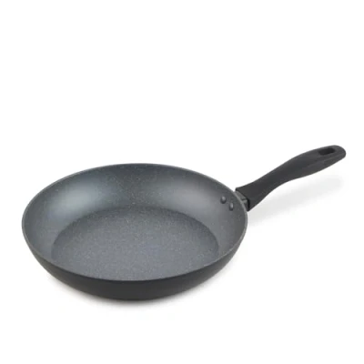 Image de Russell Hobbs RH02800EU7 Grande poêle antiadhésive, compatible plaques à induction, cuisson sans huile pour des repas sains, poignée ergonomique douce, Metallic Marble, aluminium forgé, 28 cm
