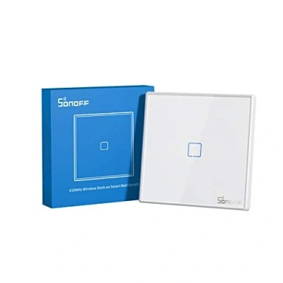 Image de SONOFF 433MHz Télécommande RF sans fil 86 Type Panneau mural Sticky 1 Gang