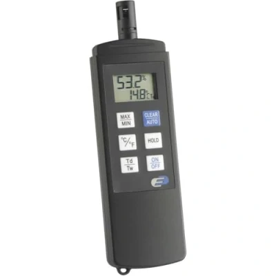 Image de Thermo hygromètre radiopiloté TFA Dostmann Dewpoint Pro noir