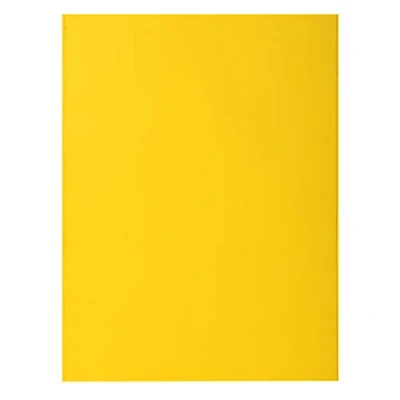 Image de Exacompta Réf. 217111E Paquet de 10 chemises rigides ROCK&#039;&#039;S 210 g/m2 aux couleurs vives certifiées PEFC dimensions 24 x 32 cm pour format A4 couleur jaune citron