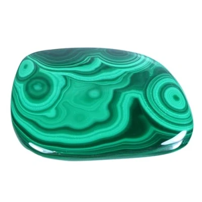 Image de Pierre à disque malachite de poche agréable au toucher précieuse qualité supérieure Source vie Plus