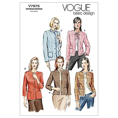 Image de Vogue Patterns V7975 Veste pour Femme Taille D 40 42 44