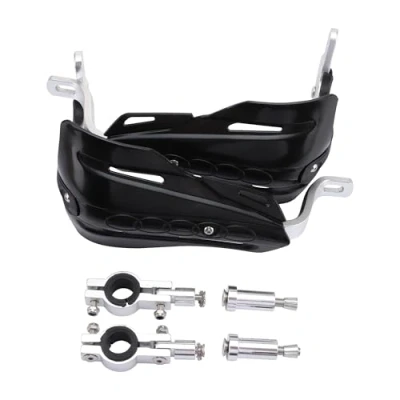 Image de GOOFIT 7/8&quot;(inch) Assemblée en Alliage d&#039;aluminium Guidons Main Brush Guards Protector Handguards Remplacement pour Moto Motocross Pit Off Road Dirt Bike VTT Noir