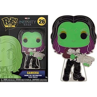 Image de Funko Pop! Large Enamel Pin Marvel Infinity Saga: Gamora Chase Avengers War en Émail Broche Fantaisie Mignonne à Collectionner pour les Sacs Dos et