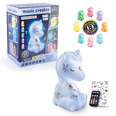 Image de Canal Toys Light Speaker Studio Creator Unicorn Enceinte Licorne Lumineuse INF 006, Blanc