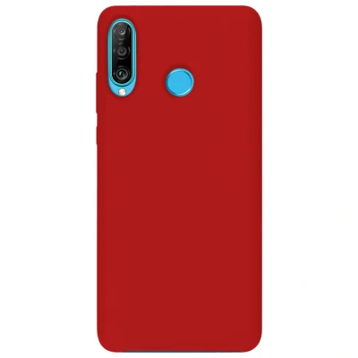 Image de Coque rigide finition soft touch rouge pour Huawei P30 Lite Neuf