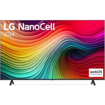 Image de LG Nanocell TV 2024 75NANO81 75 Pouces UHD Processeur α5 Gen7 AI 4K, Bleu foncé