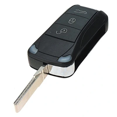 Image de Pro plip Cle Compatible avec Cayenne Boxster Cayman Panamera macan 911 3 Boutons Coque telecommande