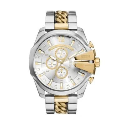 Image de Diesel MEGA Chief Montre à aiguilles silvercoloured, Homme, Taille: One Size, Silver coloured