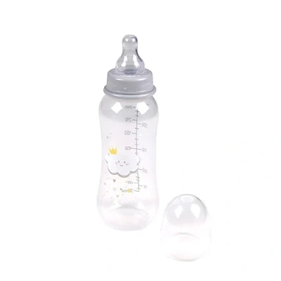 Image de Bébé Douceur, Biberon Col Etroit avec Tétine Débit Variable Silicone 250Ml Nuage Essen&#039;Ciel