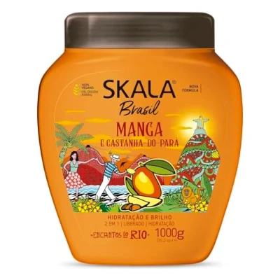 Image de SKALA EXPERT Masque/Après Shampooing &quot;Manga et Châtaigne&quot; 2 en 1 1000ml 100% Vegan Récupère l&#039;hydratation réduit les frisottis.
