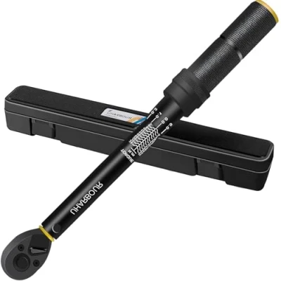 Image de UHARBOUR Clé Dynamométrique Velo, Dynamometrique 1/4 3 25Nm, de Précision ±3% Avec Tête Réversible 72T, pour Vélo Route et Vtt