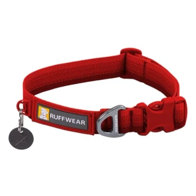 Image de RUFFWEAR Collier pour Chien Front Range, Sangle Tubelok résistante, Anneau de Fixation en Aluminium et Boucle à Ouverture latérale, élégant Durable Red Canyon 20&quot; 26&quot;