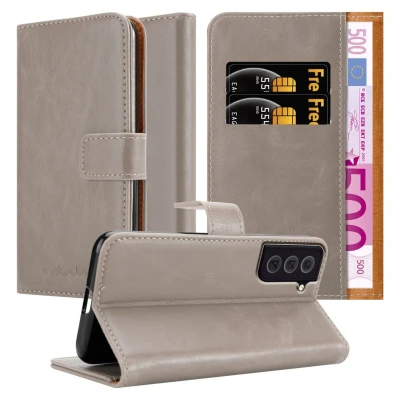 Image de Coque pour Samsung Galaxy S22 PLUS en MARRONE CAPPUCINO Housse de protection Étui avec fermeture magnétique, fonction support et compartiment carte Neuf