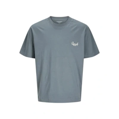 Image de JACK &amp; JONES Jorislington Type Graphic Back Tee SS CN T Shirt, tempête, XXL Hommes