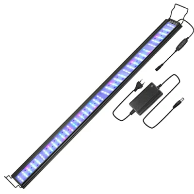 Image de EINFEBEN Éclairage d&#039;aquarium LED, éclairage LED RGB pour plantes aquatiques de 90 à 115 cm et aquariums d&#039;eau douce, dimmable