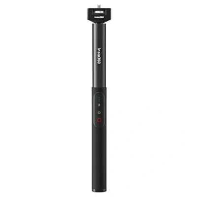 Image de Insta360 CINSPHD/F Perche à selfie 1/4 pouce noir pour X3, batterie intégrée, rotule 3D, Bluetooth