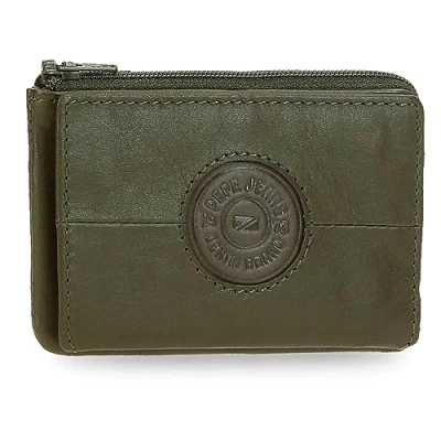 Image de Portefeuilles et porte monnaie Pepe Jeans Cracker en cuir de vache, noir, marron, vert, différentes tailles