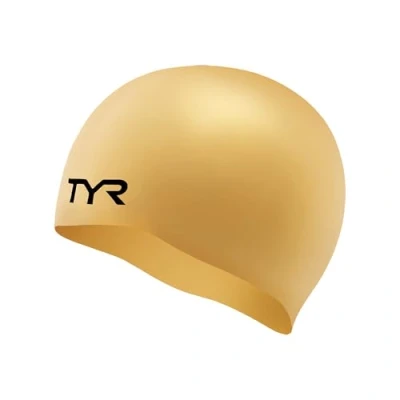 Image de Stealth X Bonnet de bain en silicone sans plis pour adulte Doré Taille unique