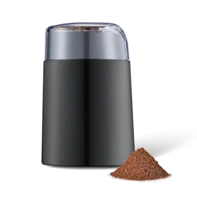 Image de Amazon Basics Moulin à café électrique, noir