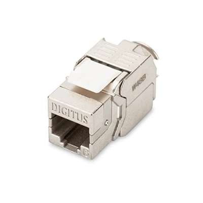 Image de DIGITUS Module Keystone Cat 6 Blindé Connecteur RJ45 250 MHz 1GBase T AWG 26 22 Montage sans outils