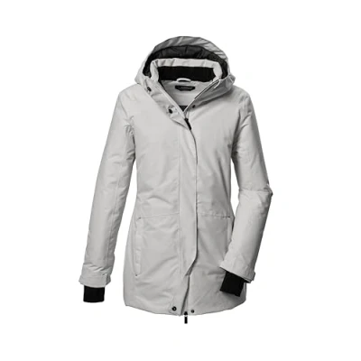 Image de killtec Femme Parka fonctionnelle/Parka avec capuche KOW 93 WMN PKR, cloud grey, 50, 41817 000