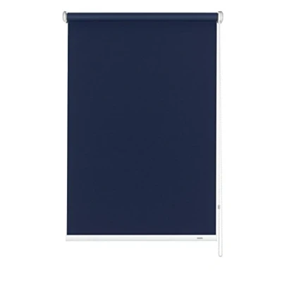 Image de GARDINIA Store Enrouleur Occultant, Montage Mur/Plafond/Encadrement, Opaque, Kit de Inclus, Bleu Foncé, 92 x 180 cm (LxH)
