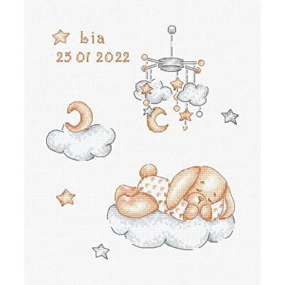 Image de Luca S B1193 Kit de broderie au point croix Motif endormi