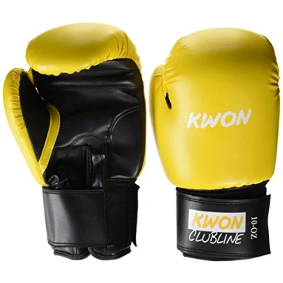 Image de Kwon clubline Pointer Gants de Boxe Multicolore Jaune/Noir 0,3 l