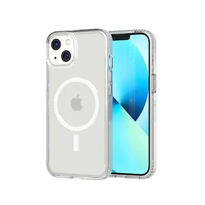 Image de tech21 Evo Clear (MagSafe) pour iPhone 13 Coque Transparente MagSafe avec Protection Contre Les Chutes Multiples de 3,6 m