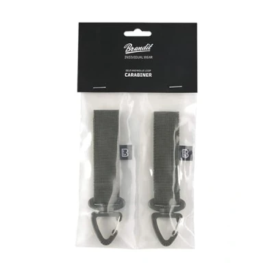Image de Brandit Belt and Molle Loop Carabiner, Color: Olive, Size: OS