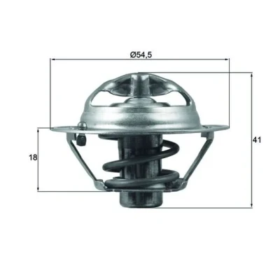 Image de MAHLE ORIGINAL TX 162 82D Thermostat d&#039;eau 82 54,5 avec joint d&#039;étanchéite RENAULT: Clio 3, 4, MEGANE NISSAN: Qashqai / Qashqai+2 I, Juke