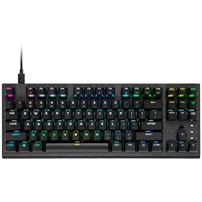 Image de Corsair K60 Pro TKL Clavier de Jeu Filaire Optique mécanique OPX avec taux d&#039;interrogation 8000 Hz Noir