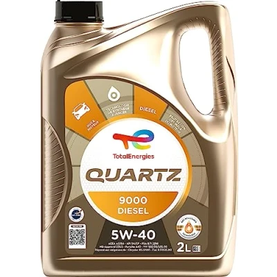 Image de TotalEnergies Quartz 9000 Diesel 5W 40, Huile moteur, 2 litres