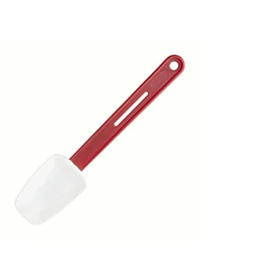 Image de Vogue Spatule cuillère résistante à la chaleur pour cuisson 255 mm/10 pouces, Rouge, Résistant jusqu&#039;à 260C, aux taches, Passe au lave vaisselle, L029
