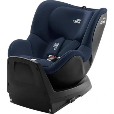 Image de Britax Römer Siège Auto DUALFIX PLUS, avec insert nouveau né et ISOFIX, pour enfants de 40 à 105 cm i Size, Naissance 4 ans, Night Blue