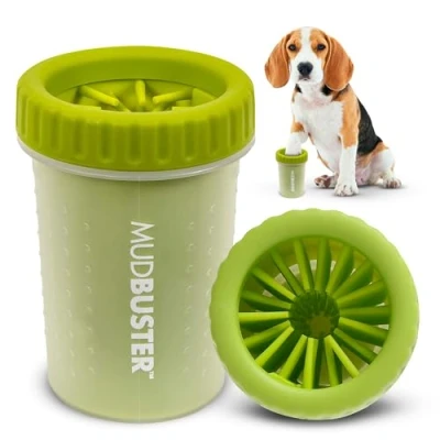 Image de Dexas PW710383 MudBuster Outil Portable de Nettoyage des Pattes Chien Vert Taille M