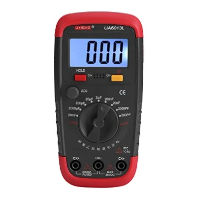 Image de Mètre de Capacité Numérique, Appareil Contrôle Pro Condensateur 0.1pF 20000uF avec le Rétro éclairage d&#039;affichage à Cristaux Liquides Max 1999