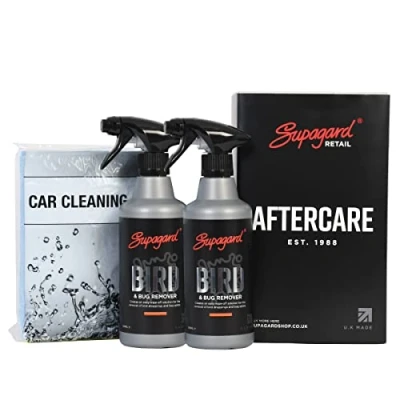 Image de Supagard Décapant pour déjections d&#039;oiseaux et Insectes Solution Efficace Les résidus d&#039;insectes 2 flacons de 500 ML Protégez Votre Peinture